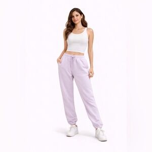 Aerie Purple Cozy Sweatpants with Elastic Waist